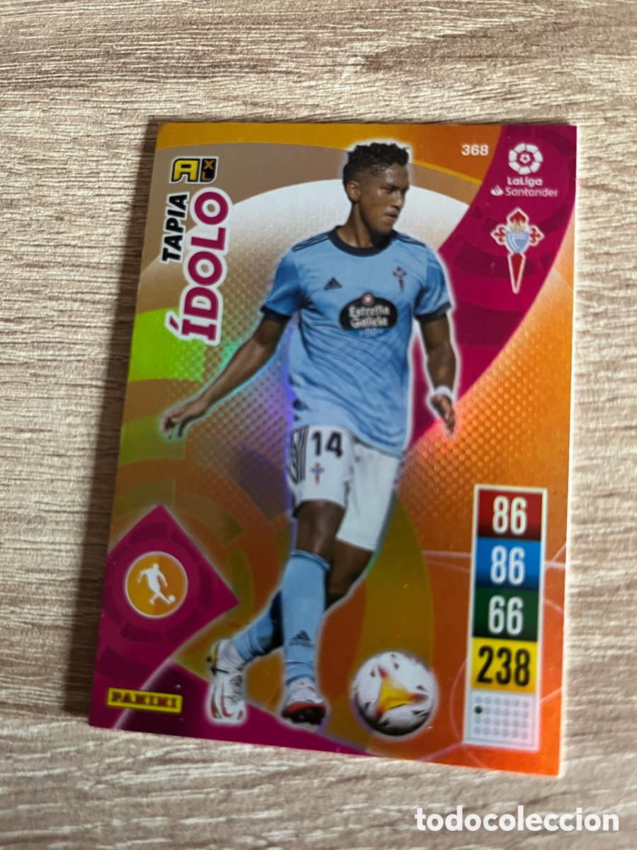 Cromos de f&uacute;tbol: 368 TAPIA &Iacute;DOLO ADRENALYN 2021 2022 21 22 CELTA DE VIGO