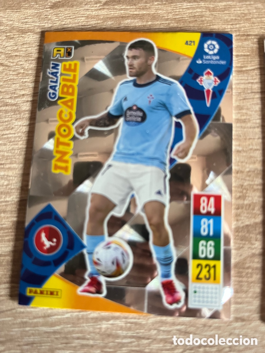 Cromos de f&uacute;tbol: 421 GAL&Aacute;N INTOCABLE ADRENALYN 2021 2022 21 22 CELTA DE VIGO