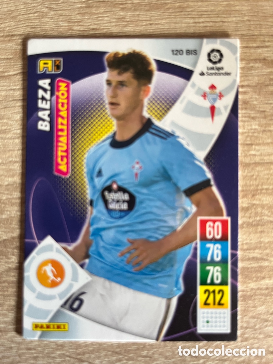 Cromos de f&uacute;tbol: 120 BIS BAEZA ACTUALIZACI&Oacute;N ADRENALYN 2021 2022 21 22 CELTA DE VIGO