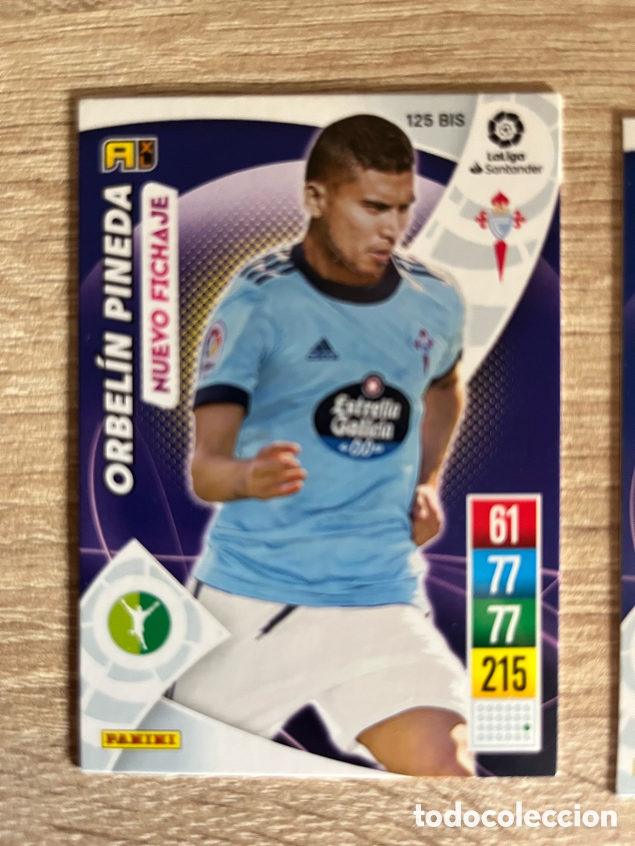 Cromos de f&uacute;tbol: 125 BIS ORBEL&Iacute;N PINEDA NUEVO FICHAJE ADRENALYN 2021 2022 21 22 CELTA DE VIGO