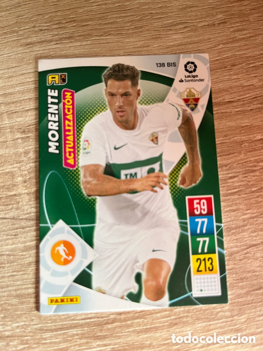 Cromos de f&uacute;tbol: 136 BIS MORENTE ACTUALIZACI&Oacute;N ADRENALYN 2021 2022 21 22 ELCHE