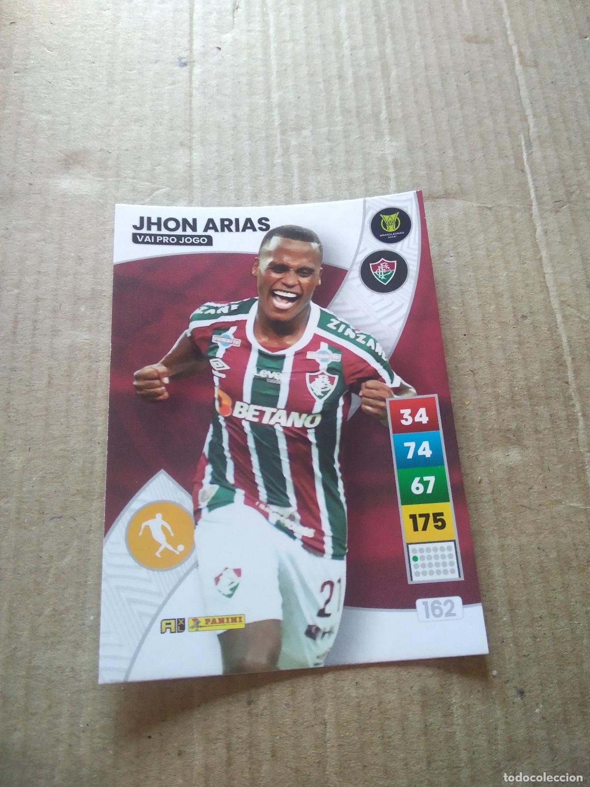 Cromos de f&uacute;tbol: 162 JHON ARIAS FLUMINENSE CROMO FUTBOL PANINI ADRENALYN LIGA BRASIL 2023 BRASILEIRAO