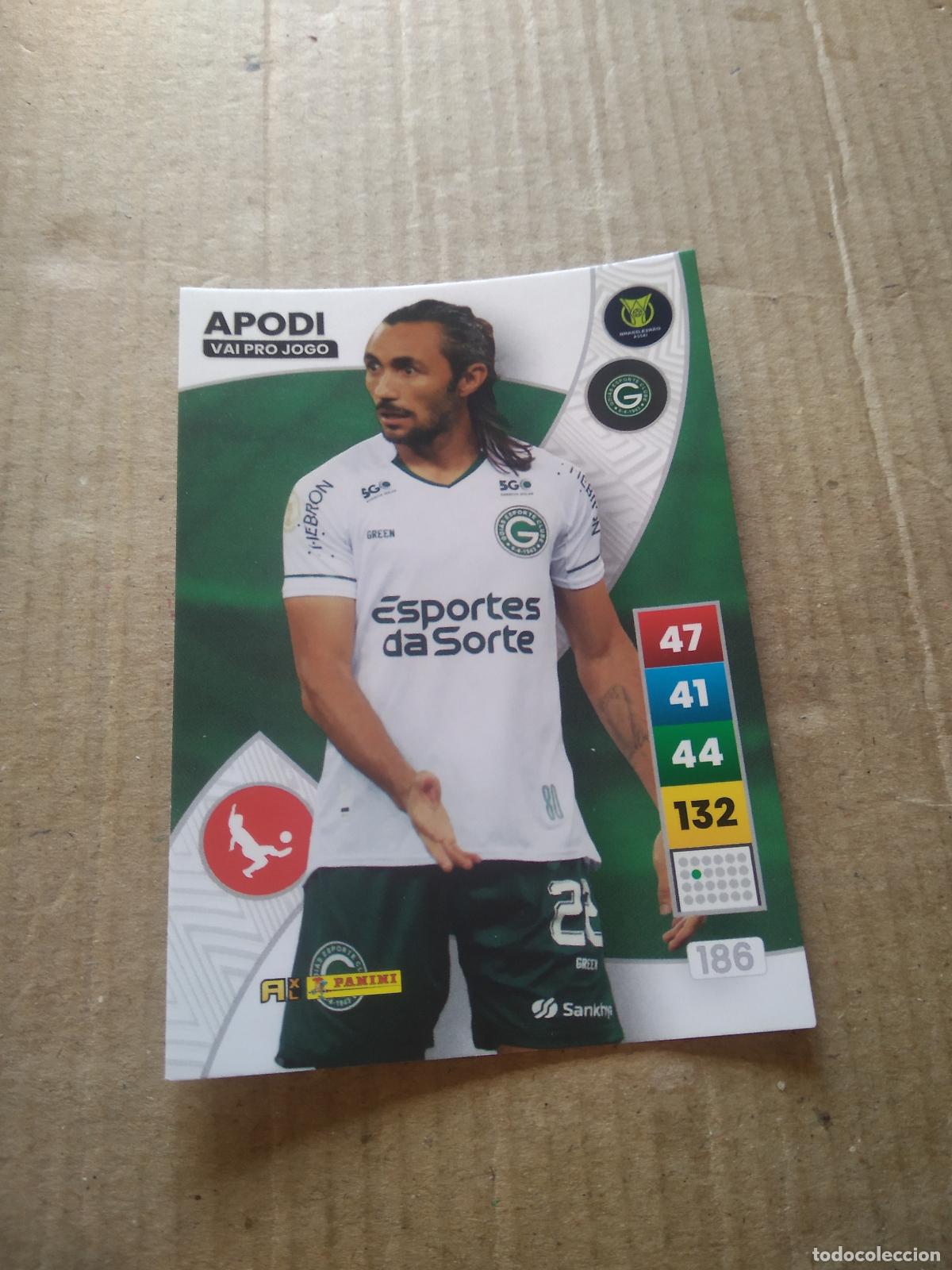 Cromos de f&uacute;tbol: 186 APODI GOIAS CROMO FUTBOL PANINI ADRENALYN LIGA BRASIL 2023 BRASILEIRAO