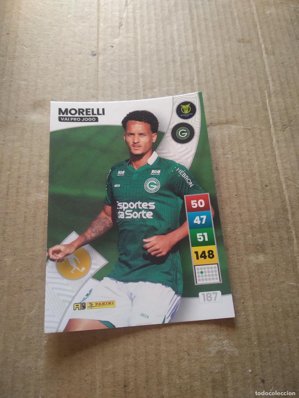 Cromos de f&uacute;tbol: 187 MORELLI GOIAS CROMO FUTBOL PANINI ADRENALYN LIGA BRASIL 2023 BRASILEIRAO
