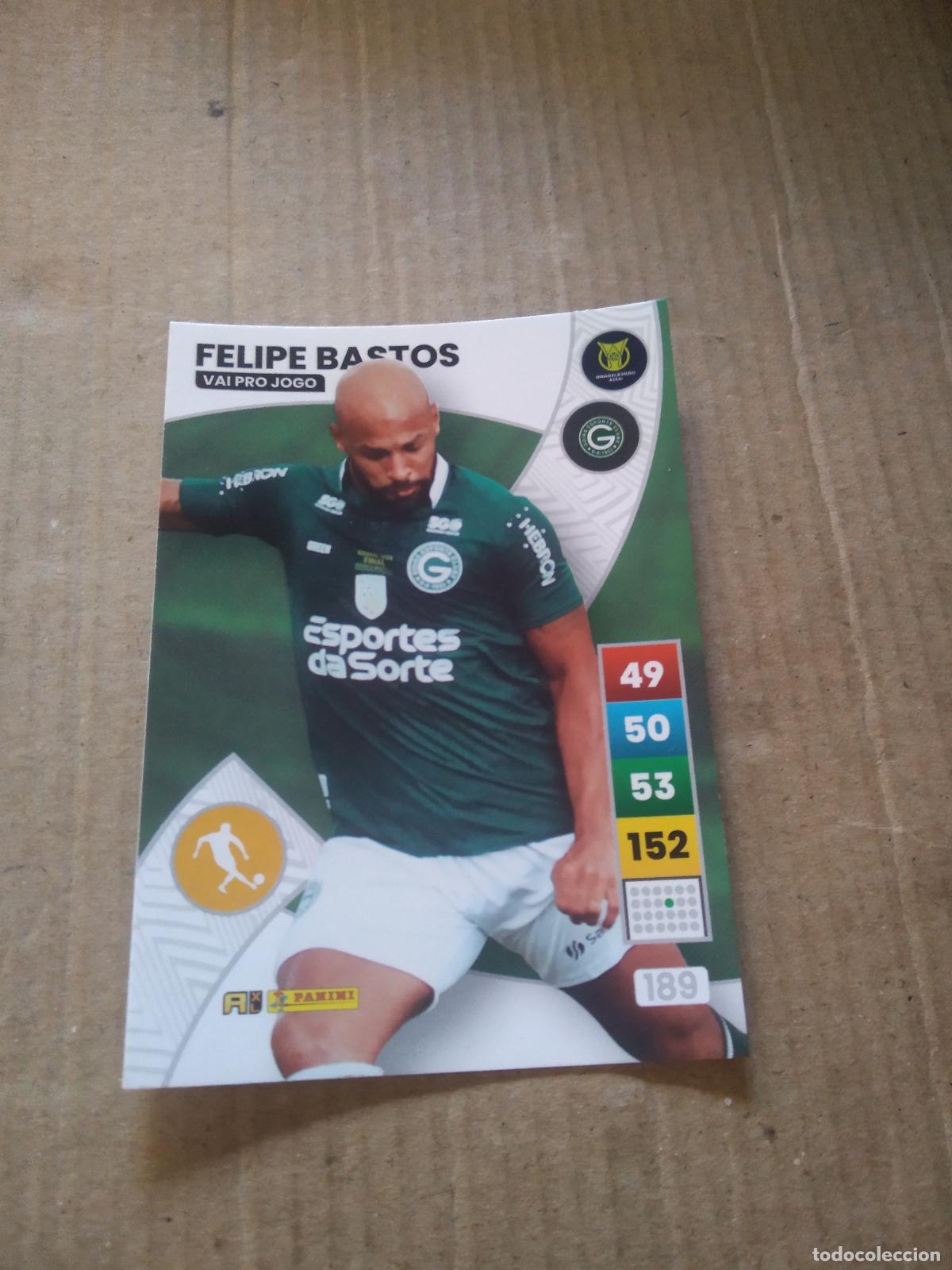 Cromos de f&uacute;tbol: 189 FELIPE BASTOS GOIAS CROMO FUTBOL PANINI ADRENALYN LIGA BRASIL 2023 BRASILEIRAO