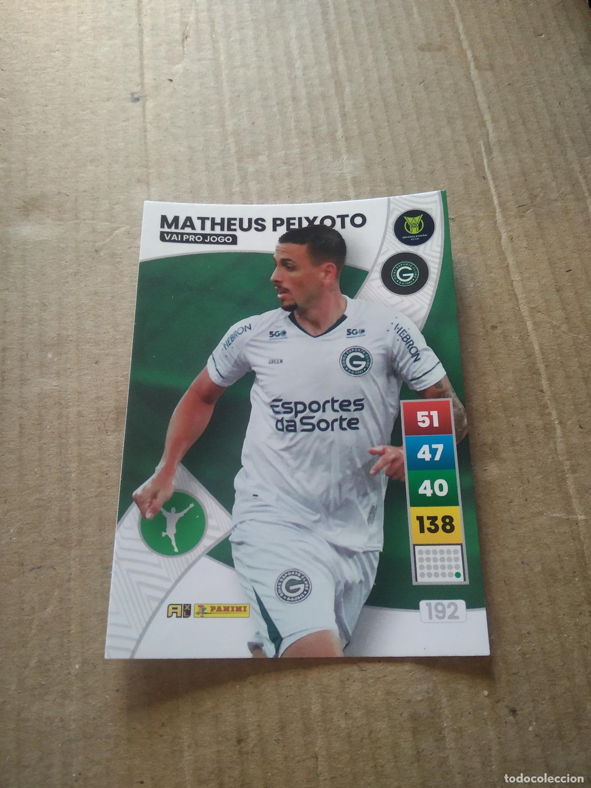 Cromos de f&uacute;tbol: 192 MATHEUS PEIXOTO GOIAS CROMO FUTBOL PANINI ADRENALYN LIGA BRASIL 2023 BRASILEIRAO