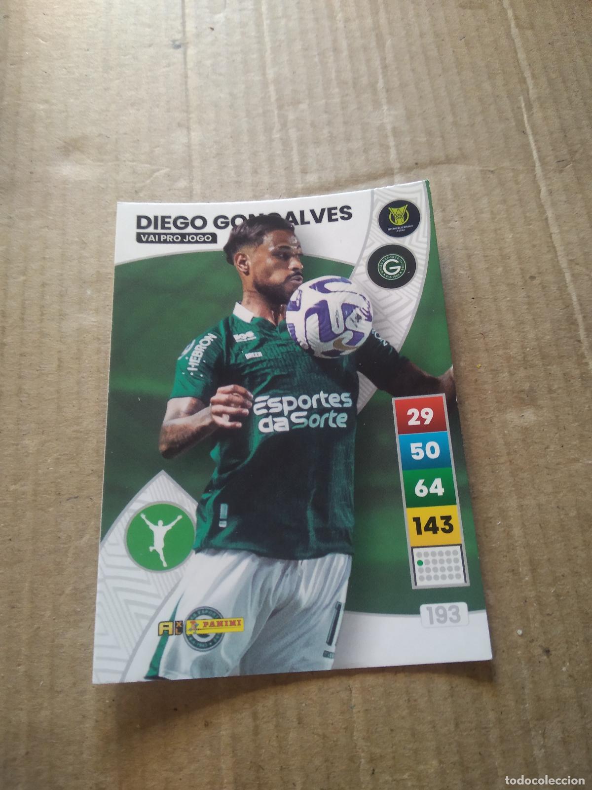 Cromos de f&uacute;tbol: 193 DIEGO GON&Ccedil;ALVES GOIAS CROMO FUTBOL PANINI ADRENALYN LIGA BRASIL 2023 BRASILEIRAO