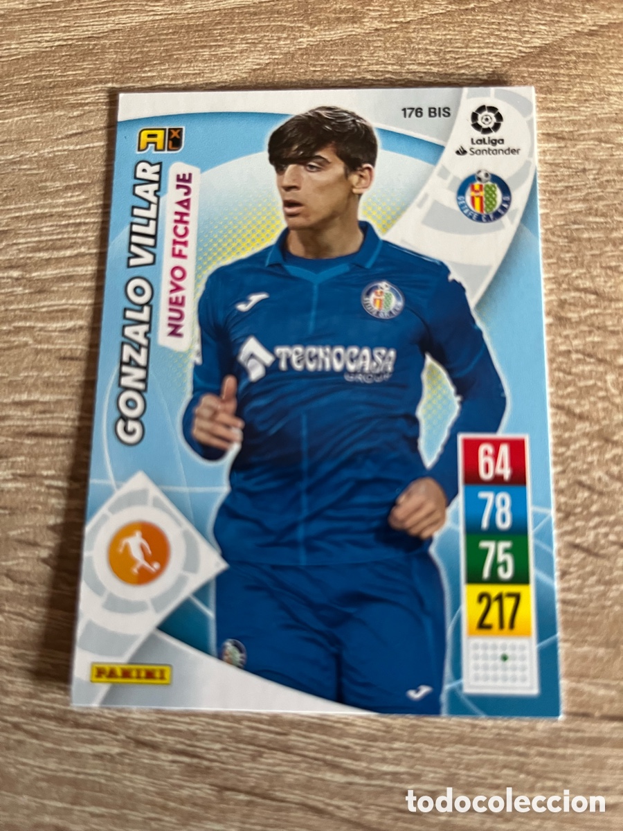 Cromos de f&uacute;tbol: 176 BIS GONZALO VILLAR NUEVO FICHAJE ADRENALYN 2021 2022 21 22 GETAFE