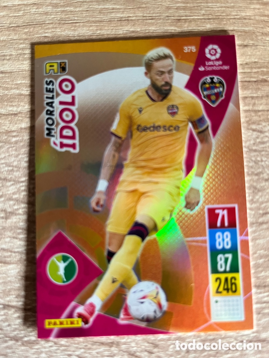 Cromos de f&uacute;tbol: 375 MORALES &Iacute;DOLO ADRENALYN 2021 2022 21 22 LEVANTE
