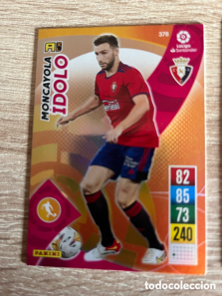 Cromos de Futebol: 378 MONCAYOLA &Iacute;DOLO ADRENALYN 2021 2022 21 22 OSASUNA