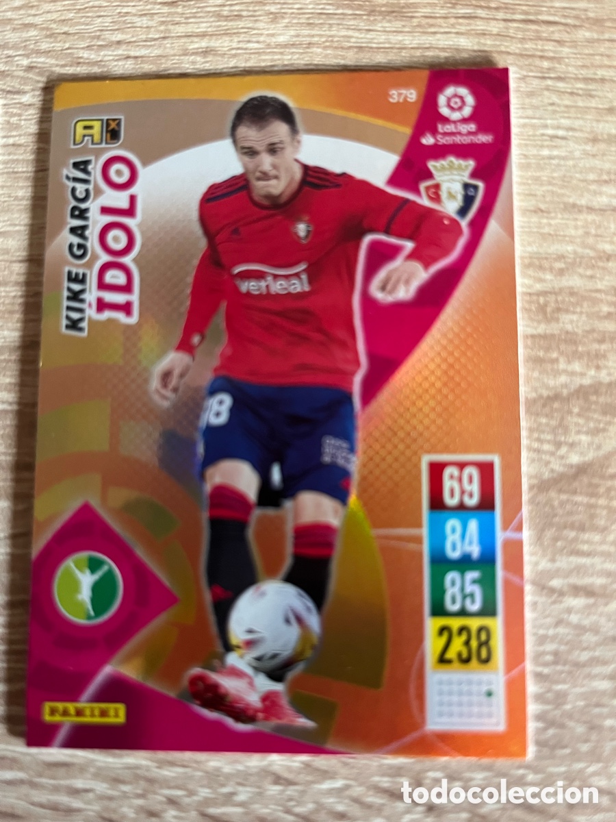 Cromos de f&uacute;tbol: 379 KIKE GARC&Iacute;A &Iacute;DOLO ADRENALYN 2021 2022 21 22 OSASUNA