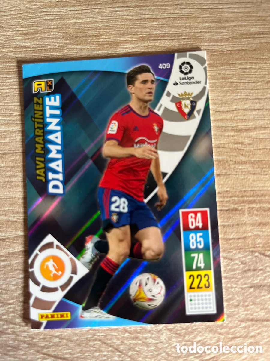 Cromos de f&uacute;tbol: 409 JAVI MART&Iacute;NEZ DIAMANTE ADRENALYN 2021 2022 21 22 OSASUNA