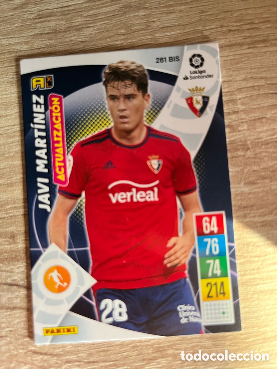 Cromos de f&uacute;tbol: 261 BIS JAVI MART&Iacute;NEZ ACTUALIZACI&Oacute;N ADRENALYN 2021 2022 21 22 OSASUNA