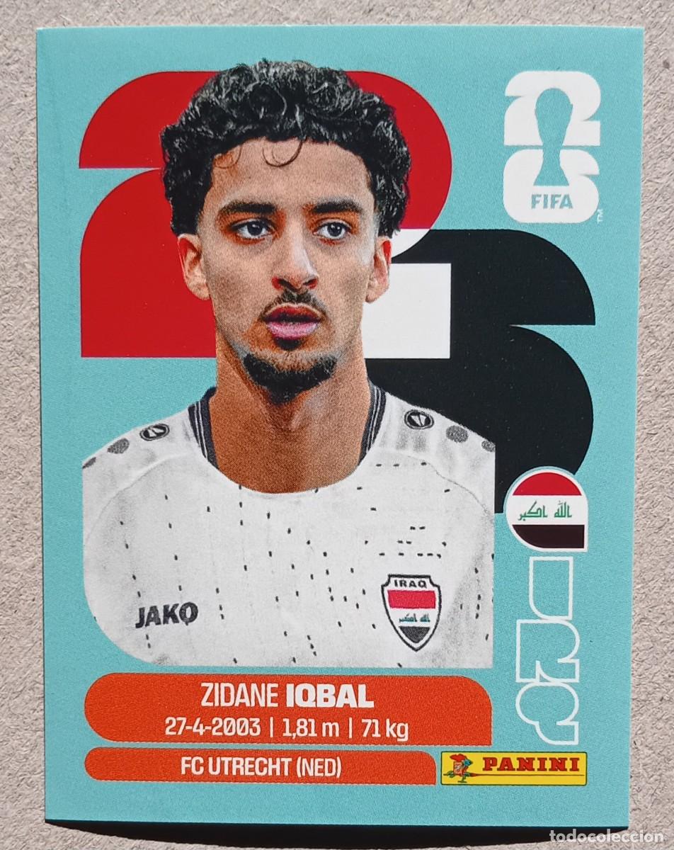 Cromos de f&uacute;tbol: Figurina Panini 2026 Cromo World Cup Usa Mundial 2026 Zidane Iqbal Iraq n IRQ 9