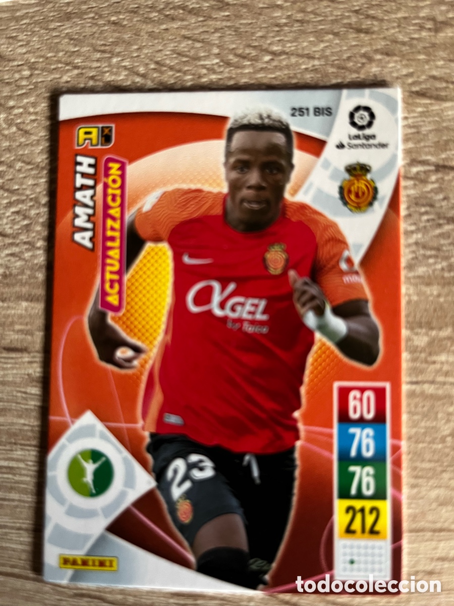 Cromos de f&uacute;tbol: 251 BIS AMATH ACTUALIZACI&Oacute;N ADRENALYN 2021 2022 21 22 MALLORCA