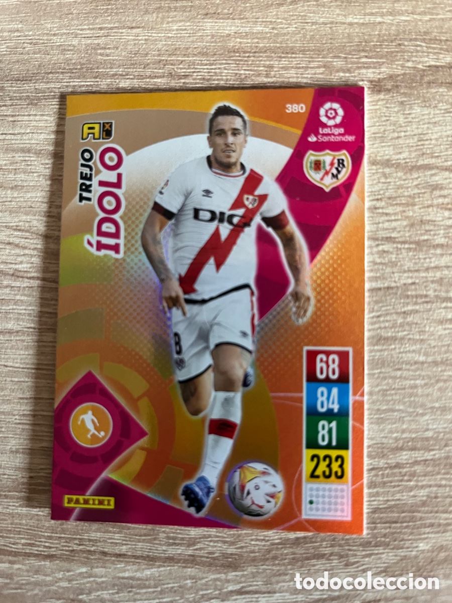 Cromos de f&uacute;tbol: 380 TREJO &Iacute;DOLO ADRENALYN 2021 2022 21 22 RAYO VALLECANO