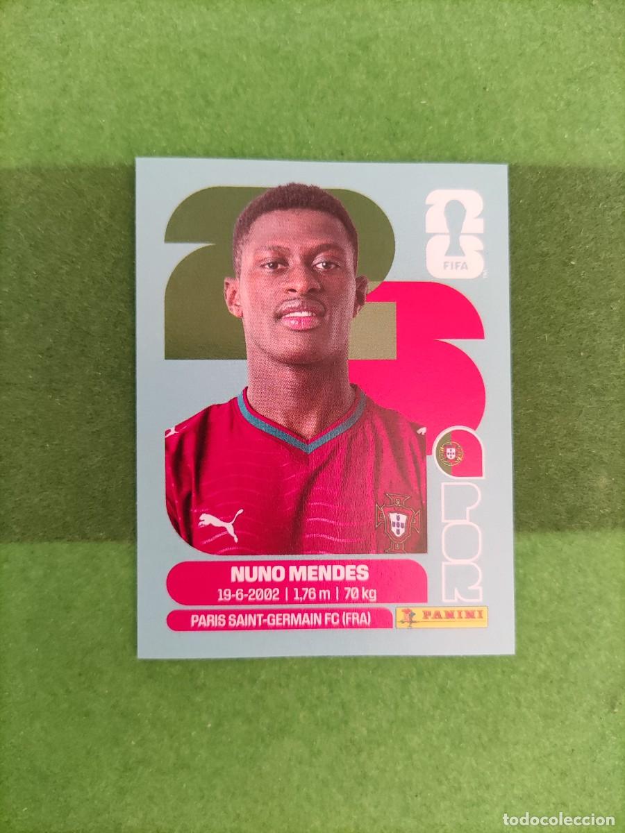 Cromos de f&uacute;tbol: Nuno Mendes Portugal POR 7 Sticker Mundial 2026 FIFA World Cup / Sin pegar