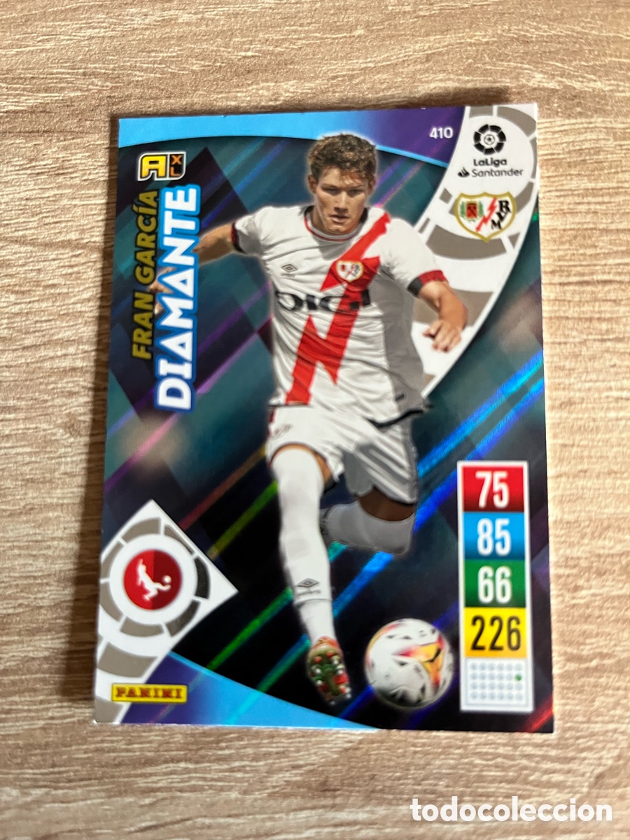 Cromos de f&uacute;tbol: 410 FRAN GARC&Iacute;A DIAMANTE ADRENALYN 2021 2022 21 22 RAYO VALLECANO