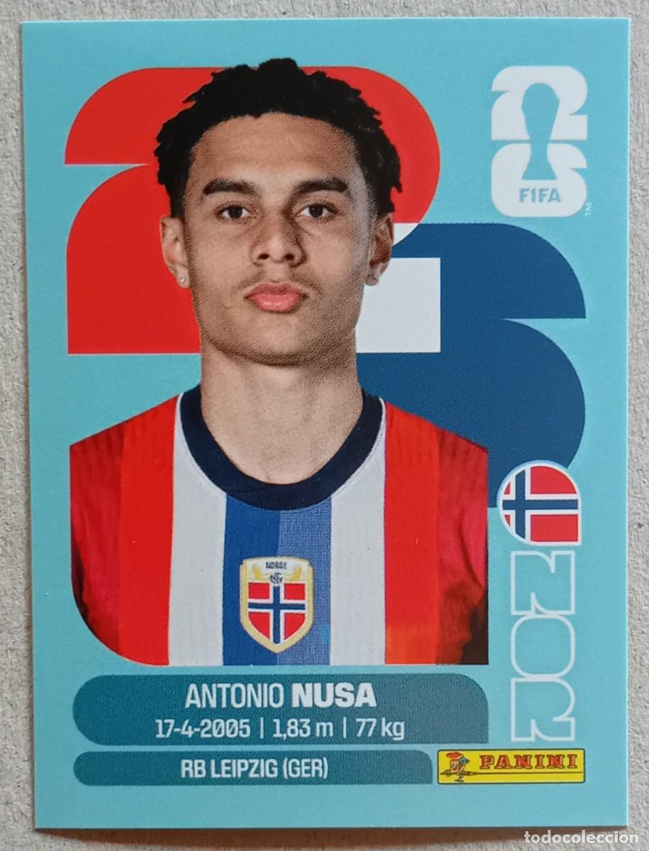Figurine di Calcio: Figurina Panini 2026 Cromo World Cup Usa Mundial 2026 Antonio Nusa Norway n NOR 19