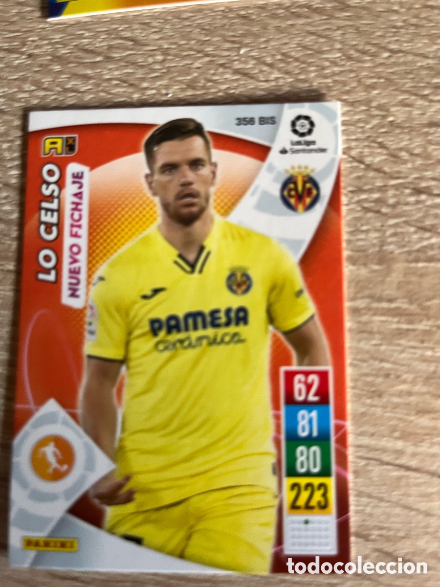 Figurine di Calcio: 356 LO CELSO NUEVO FICHAJE ADRENALYN 2021 2022 21 22 VILLARREAL