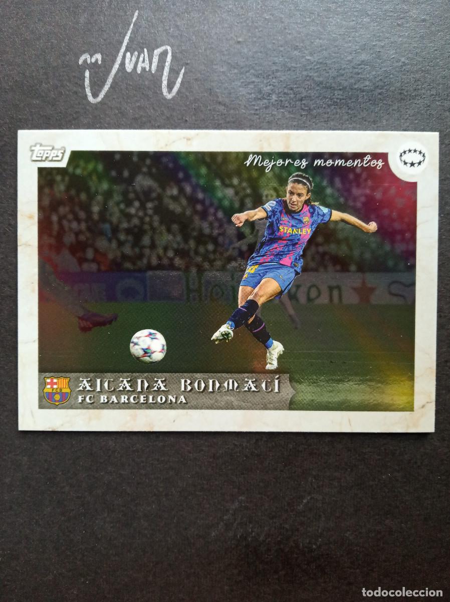 Football Stickers: MEJORES MOMENTOS GOL VS REAL MADRID ⚽ TOPPS &reg; AITANA BONMATI BARCELONA WOMEN CURATED SET 2024 NUEVO