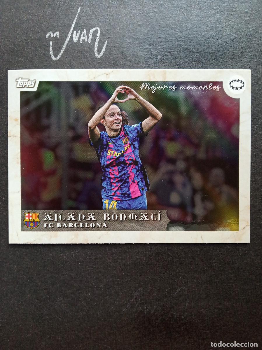 Cromos de f&uacute;tbol: MEJORES MOMENTOS SEMIFINAL ASISTENCIA ⚽ TOPPS&reg; AITANA BONMATI BARCELONA WOMEN CURATED SET 2024 NUEVO
