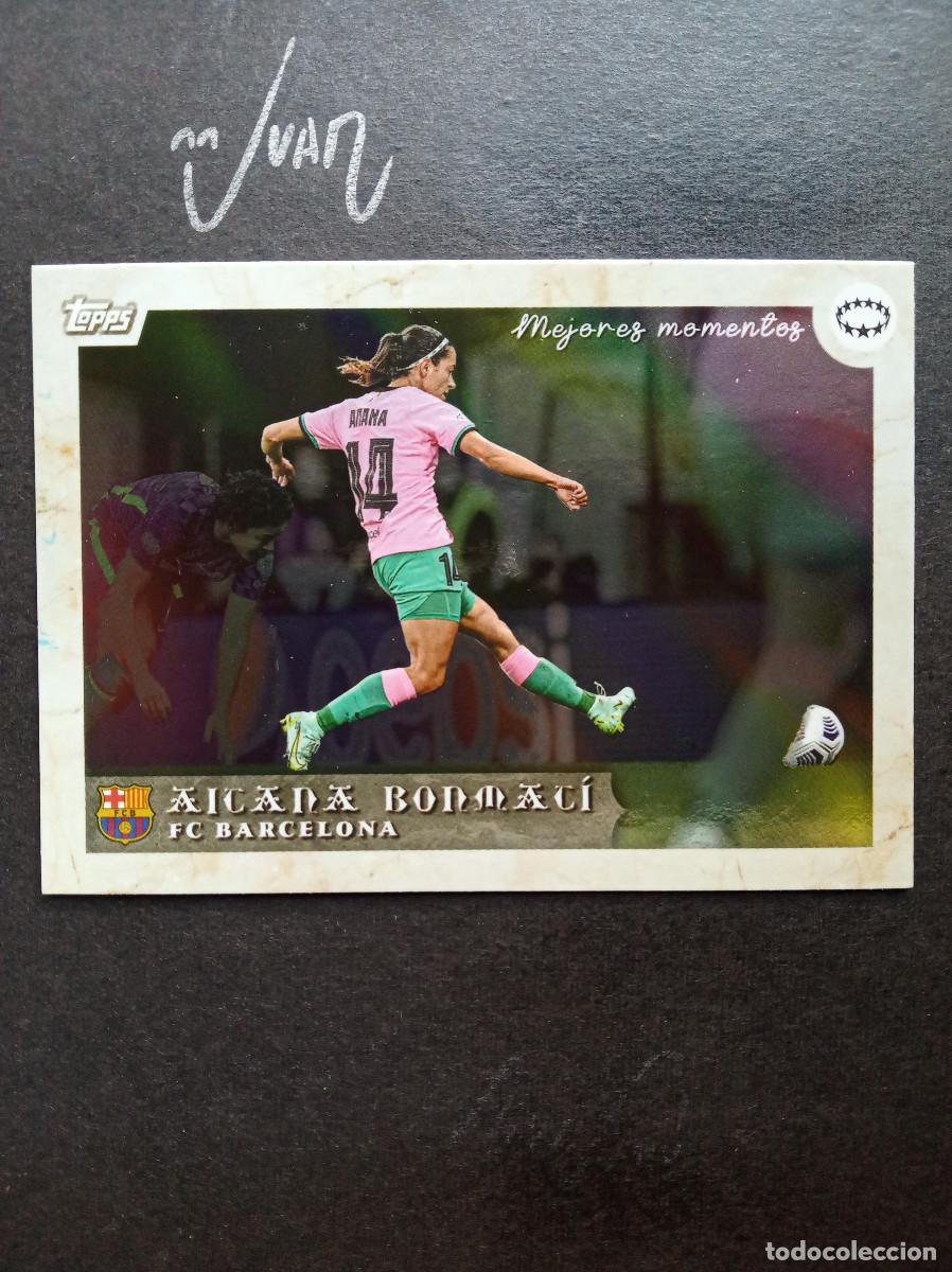 Cromos de f&uacute;tbol: MEJORES MOMENTOS GOL EN LA FINAL ⚽ TOPPS &reg; AITANA BONMATI BARCELONA WOMEN CURATED SET 2024 NUEVO