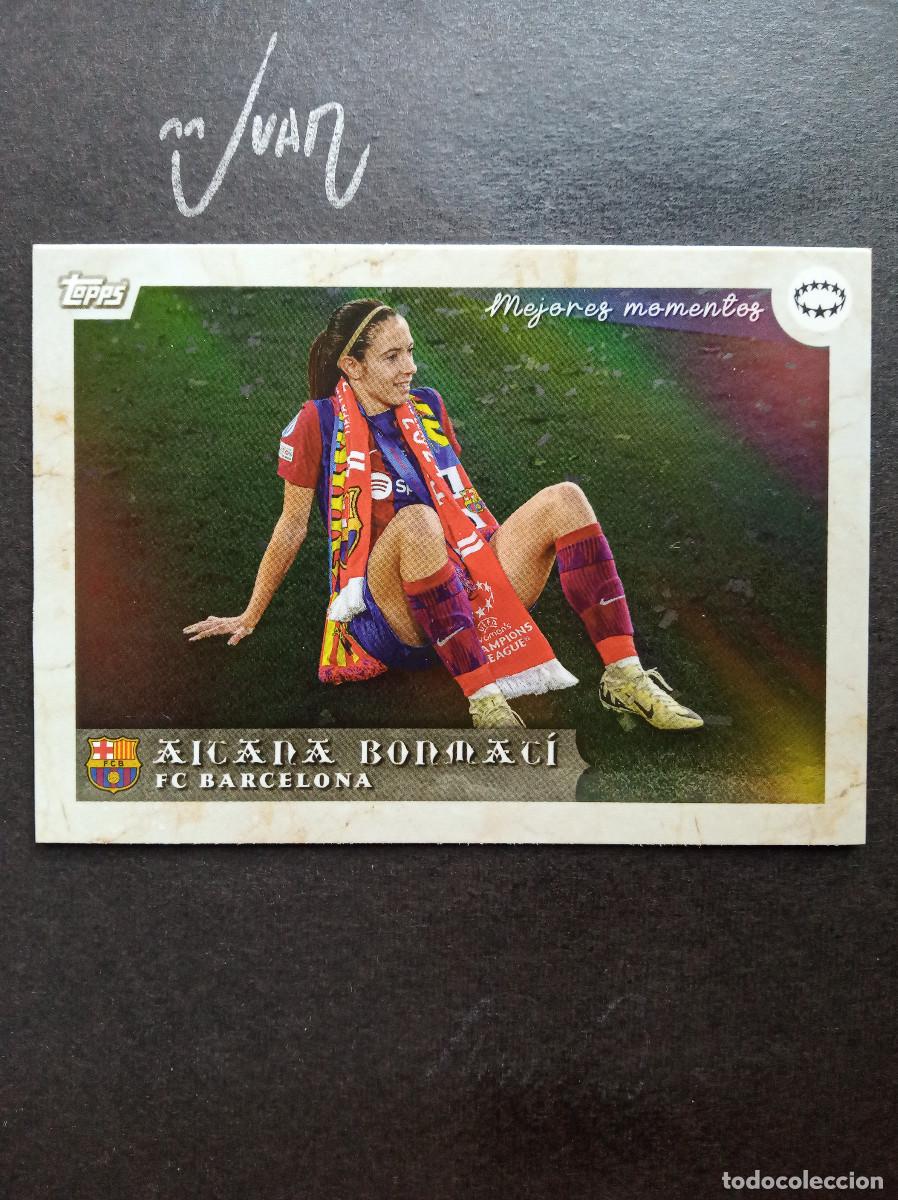 Cromos de f&uacute;tbol: MEJORES MOMENTOS GOL & WIN 3&ordf; CHAMPIONS ⚽ TOPPS &reg; AITANA BONMATI BARCELONA WOMEN CURATED SET 2024
