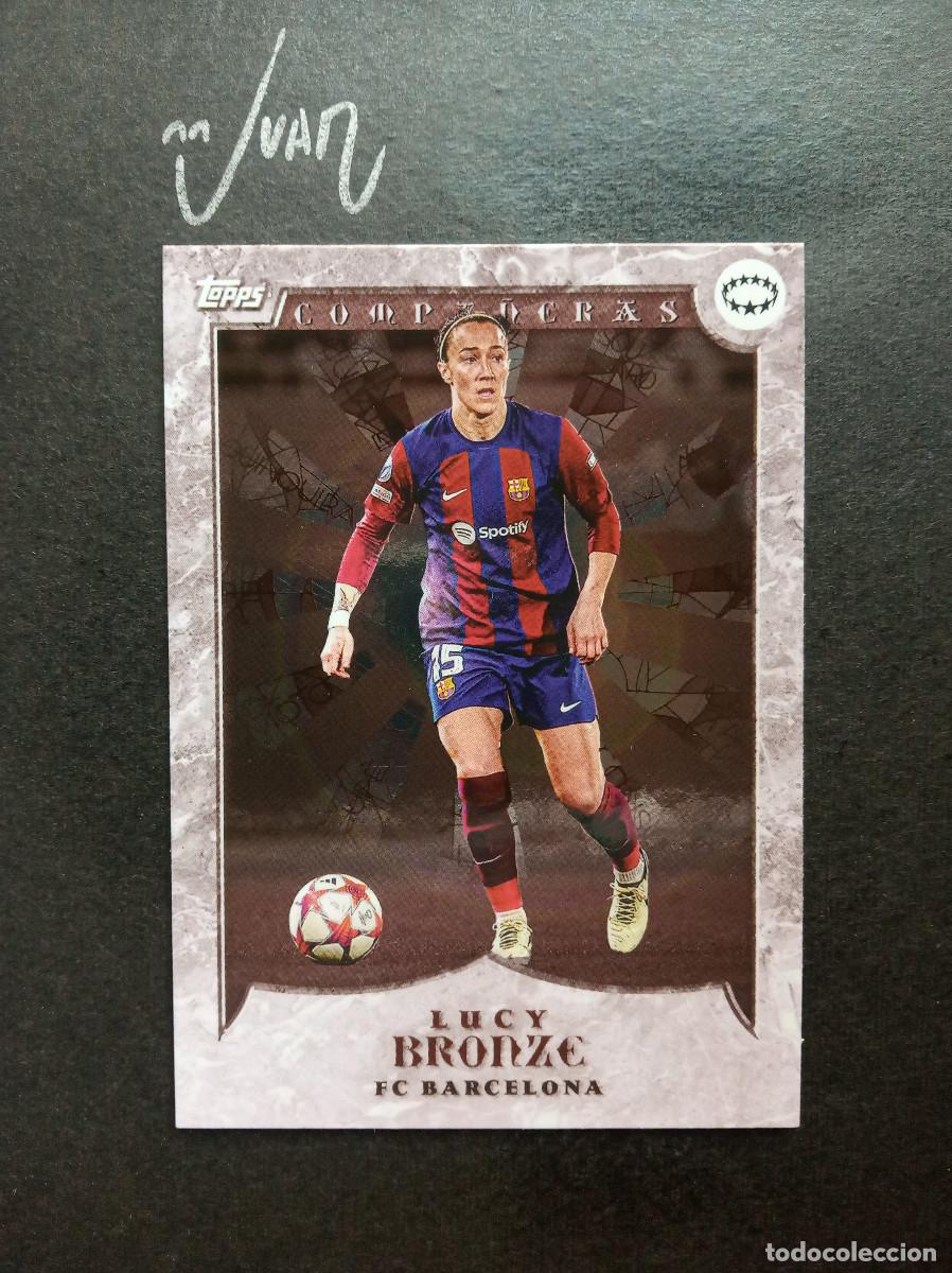 Cromos de f&uacute;tbol: COMPA&Ntilde;ERAS LUCY BRONZE FC BARCELONA ⚽ TOPPS &reg; CURATED SET AITANA BONMATI UEFA WOMEN CHAMPIONS 2024