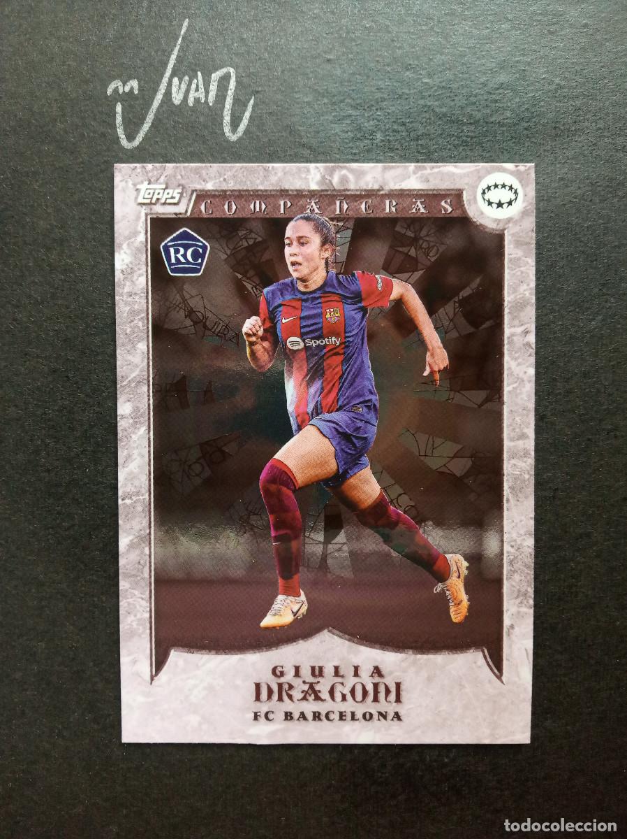 Cromos de f&uacute;tbol: COMPA&Ntilde;ERAS ROOKIE DRAGONI BARCELONA ⚽ TOPPS &reg; CURATED SET AITANA BONMATI UEFA WOMEN CHAMPIONS 2024