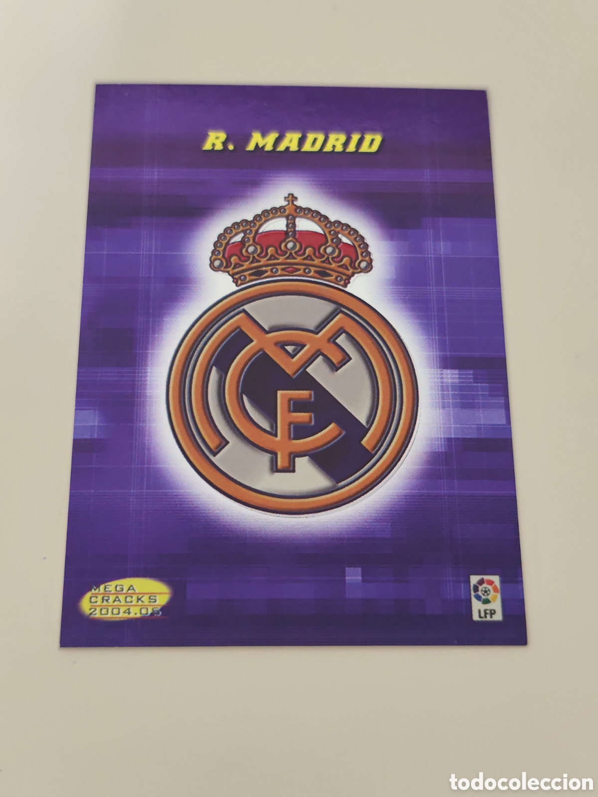 Cromos de f&uacute;tbol: 163 ESCUDO REAL MADRID MEGACRACKS 2004 2005