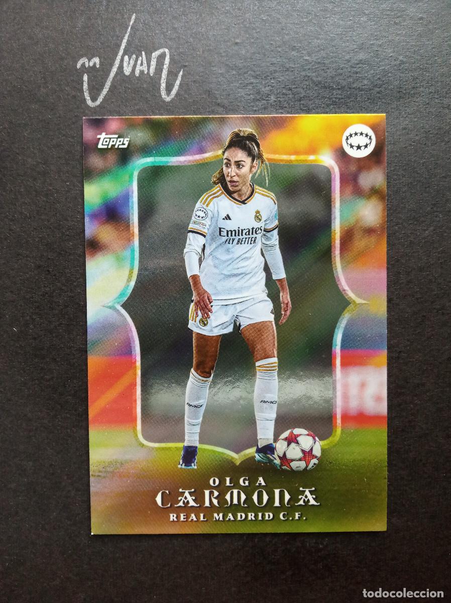 Cromos de f&uacute;tbol: ESTRELLAS UWCL OLGA CARMONA REAL MADRID ESPA&Ntilde;A ⚽ TOPPS&reg; SET AITANA BONMATI UEFA WOMEN CHAMPIONS 2024