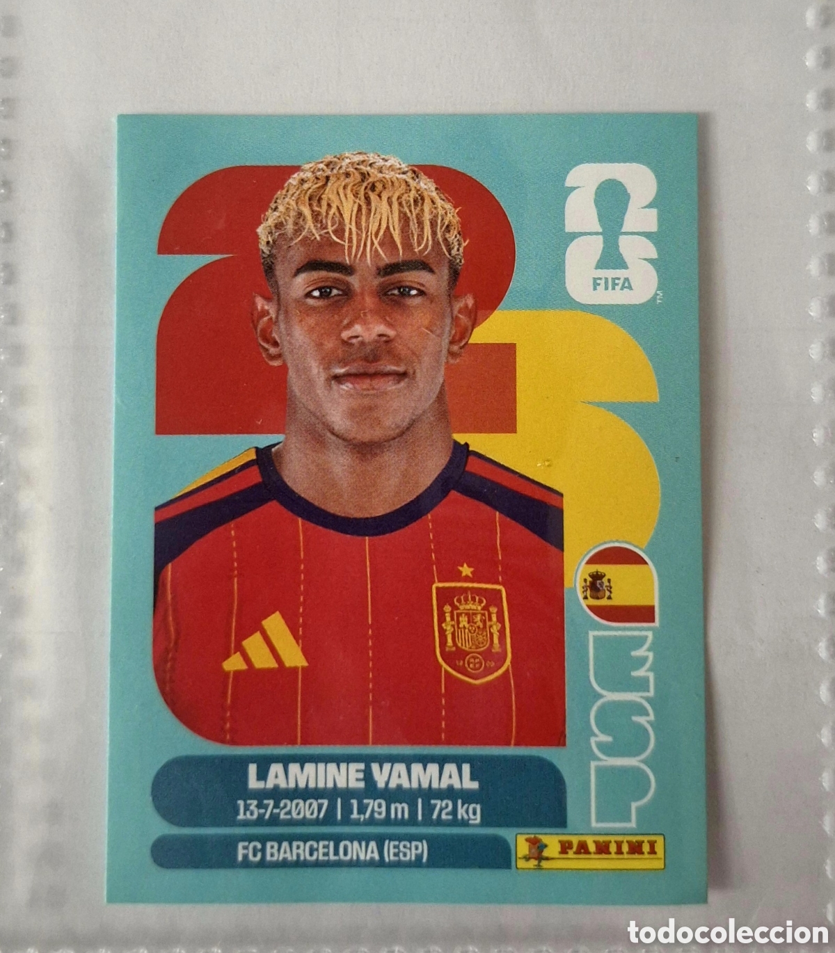 Cromos de f&uacute;tbol: LAMINE YAMAL- ESPA&Ntilde;A - STICKER MUNDIAL 2026 PANINI FIFA WORLD CUP 26.