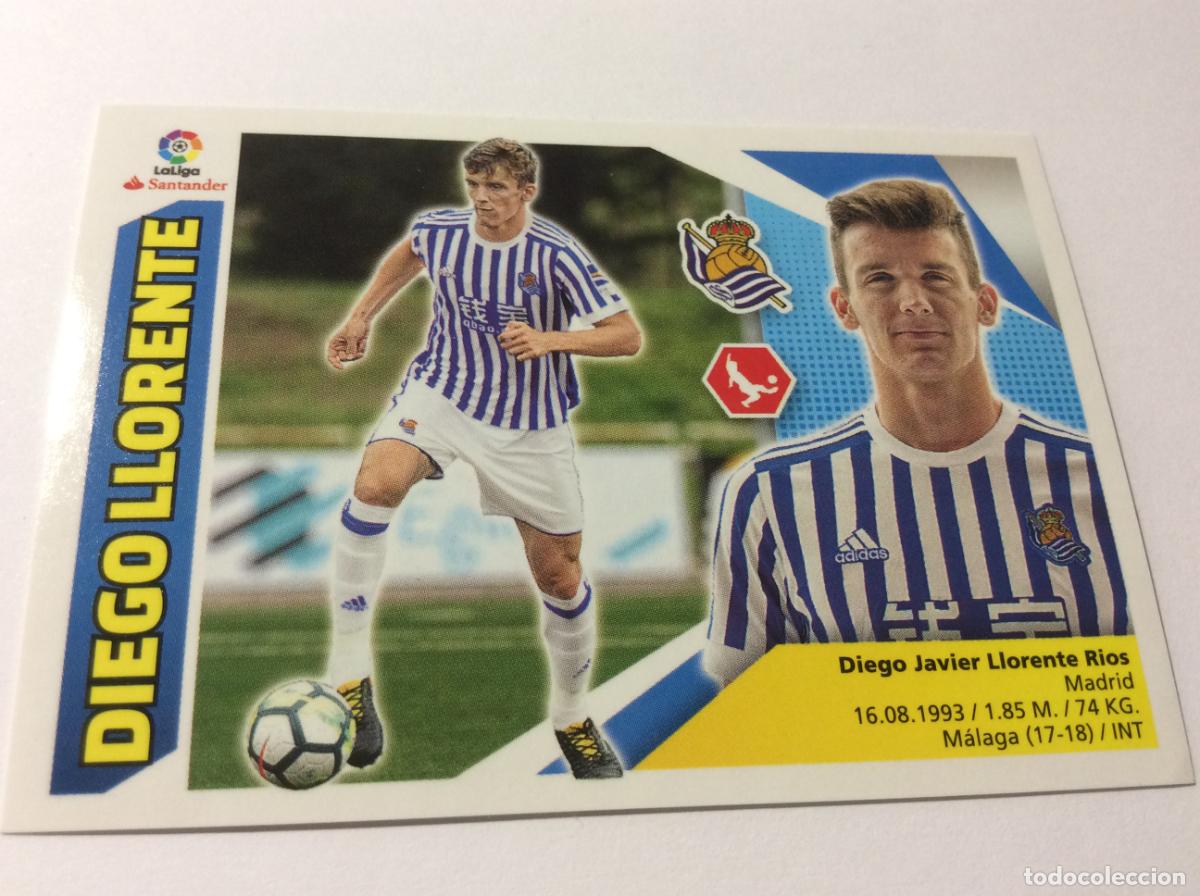 Cromos de f&uacute;tbol: &Uacute;ltimo fichaje 7 Diego Llorente Real Sociedad RCD Espanyol Este 2017 2018 17 18 Panini