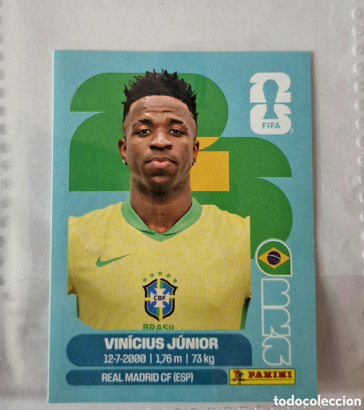 Cromos de f&uacute;tbol: VINICIUS - BRASIL - STICKER MUNDIAL 2026 PANINI FIFA WORLD CUP 26
