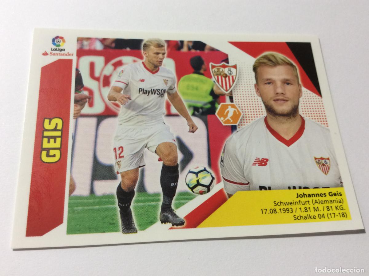 Cromos de f&uacute;tbol: Geis Coloca 9 BIS Sevilla FC Este 2017 2018 17 18 Panini