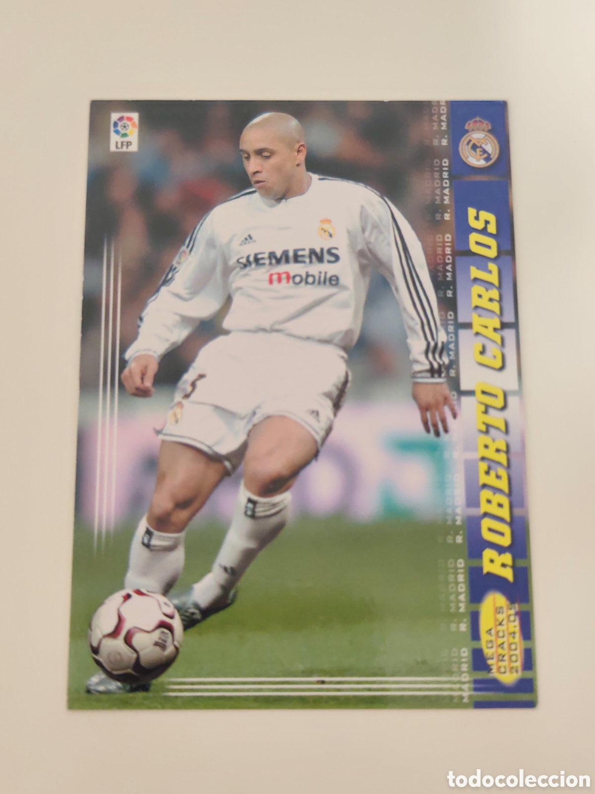 Cromos de f&uacute;tbol: 171 ROBERTO CARLOS REAL MADRID MEGACRACKS 2004 2005