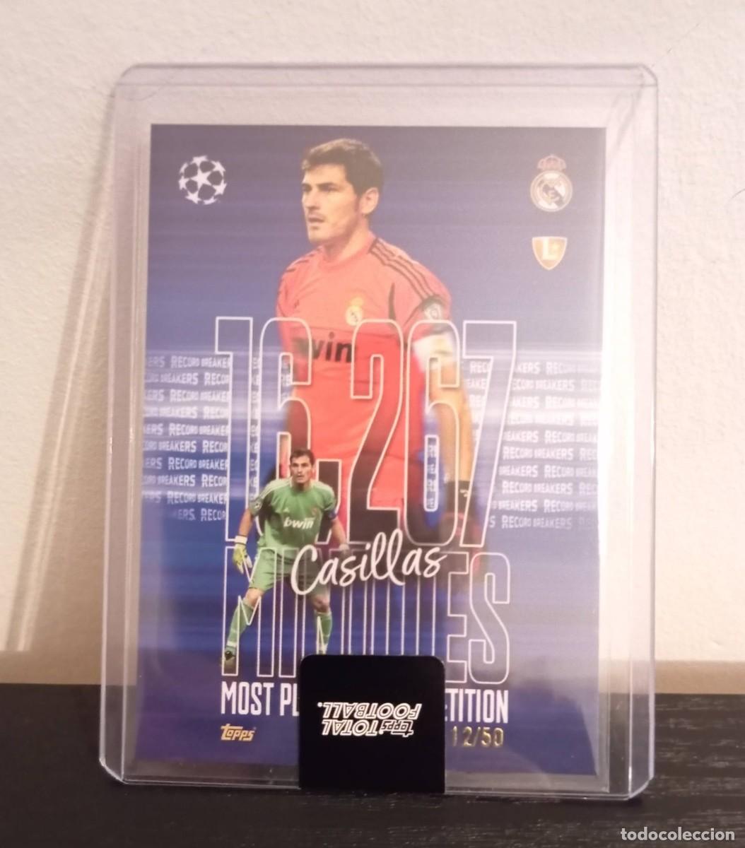 Cromos de f&uacute;tbol: -TOPPS TOTAL FOOTBALL 25-26 : CASILLAS ( REAL MADRID ) NUMERADA 12/50 . /50 MOST PLAYER IN COMPETITI