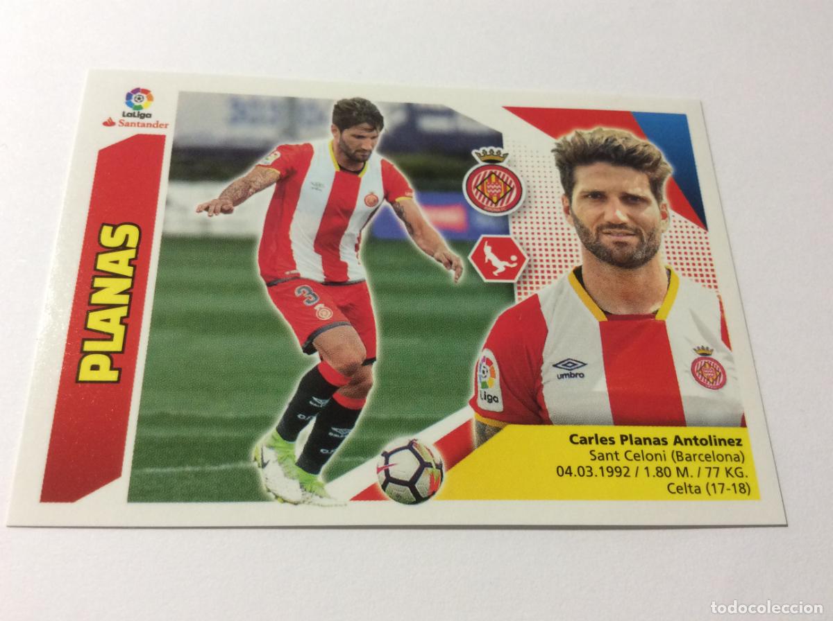 Cromos de f&uacute;tbol: &Uacute;ltimo fichaje 11 Planas Girona FC Este 2017 2018 17 18 Panini