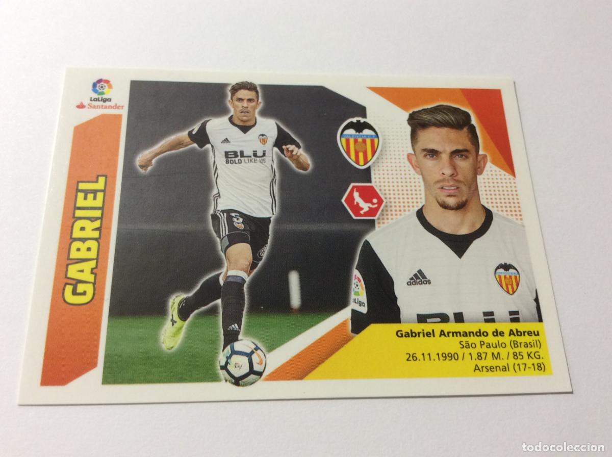 Cromos de f&uacute;tbol: Gabriel Paulista Coloca 4 BIS Valencia CF Este 2017 2018 17 18 Panini