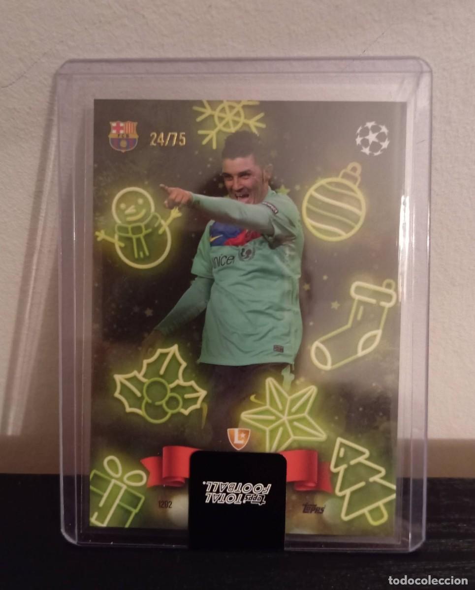 Cromos de f&uacute;tbol: -TOPPS TOTAL FOOTBALL 25-26 : DAVID VILLA ( BARCELONA ) NUMERADA 24/75 . /75