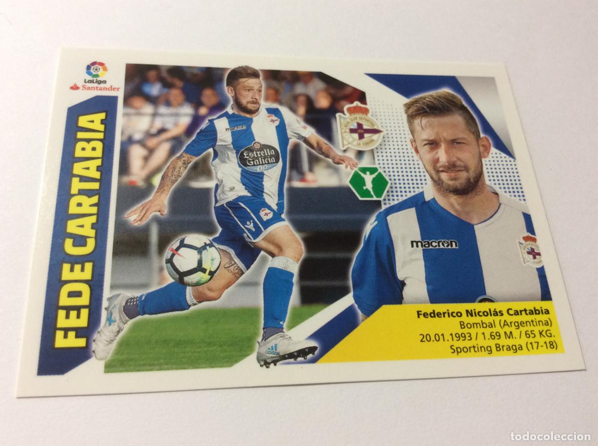 Cromos de f&uacute;tbol: Fede Cartabria Coloca 16 BIS Deportivo Coru&ntilde;a Este 2017 2018 17 18 Panini