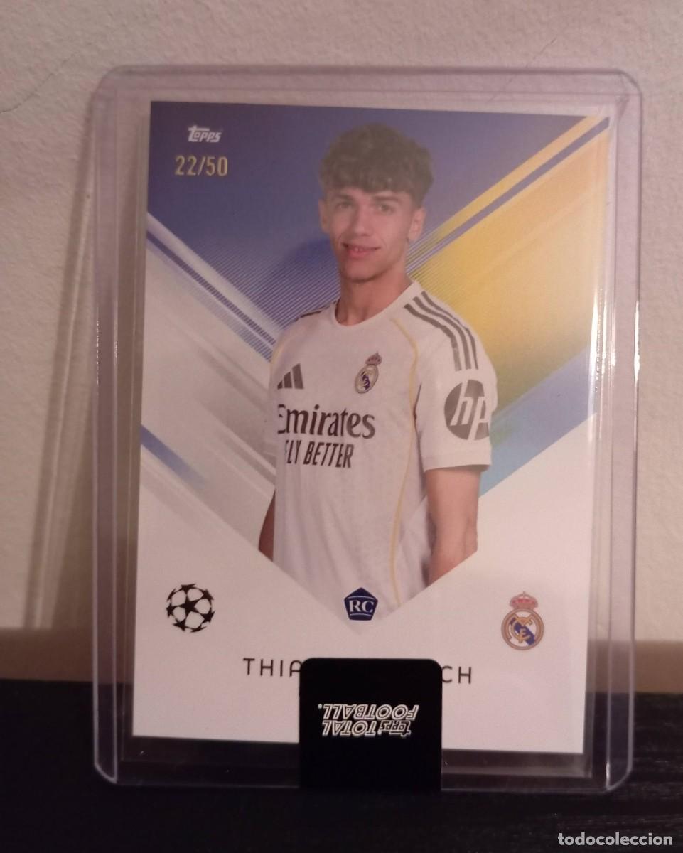 Cromos de f&uacute;tbol: -TOPPS TOTAL FOOTBALL 25-26 : THIAGO PITARCH ( REAL MADRID ) NUMERADA 22/50 . /50