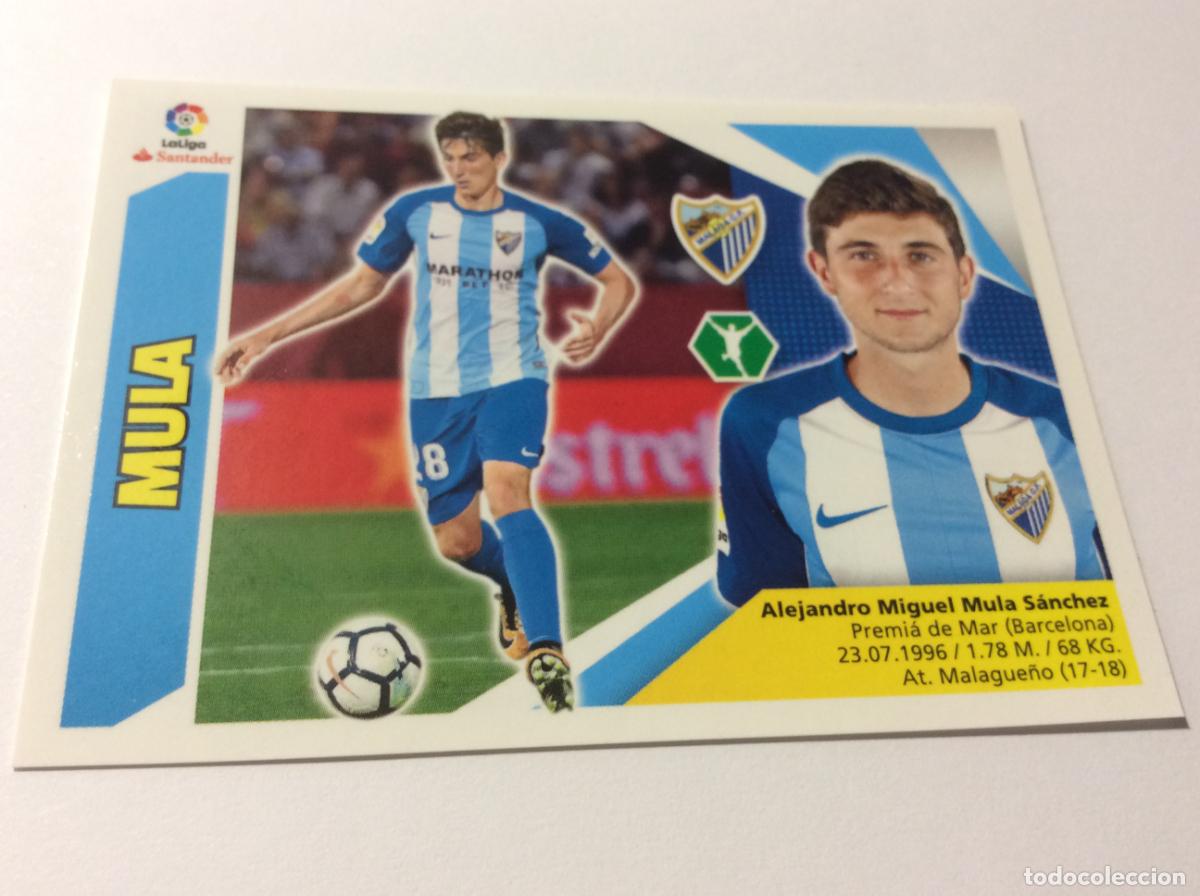 Cromos de f&uacute;tbol: Mula Coloca 16 BIS M&aacute;laga CF Este 2017 2018 17 18 Panini