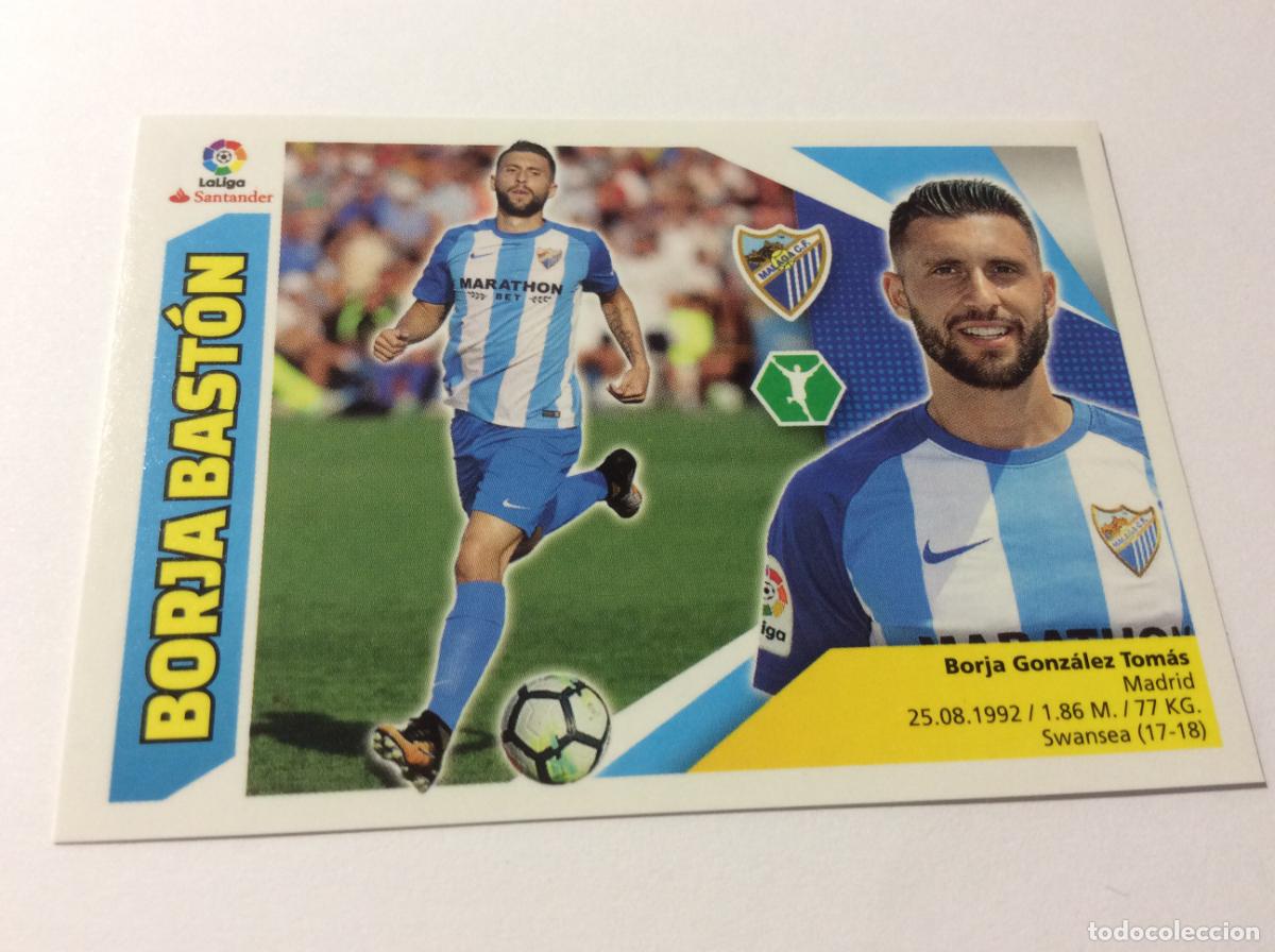 Cromos de f&uacute;tbol: &Uacute;ltimo fichaje 16 Borja Bast&oacute;n M&aacute;laga CF Este 2017 2018 17 18 Panini