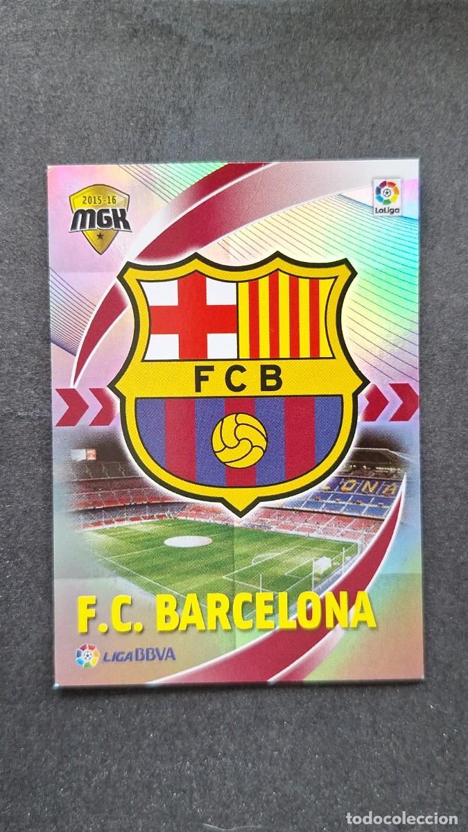 Football Stickers: L1 ESCUDO F. C. BARCELONA 55 PANINI MEGACRACKS 2015 2016 15 16