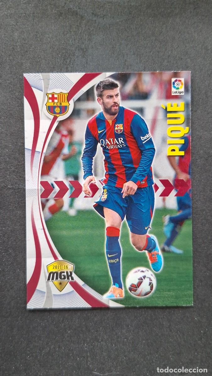 Cromos de f&uacute;tbol: L1 PIQUE F. C. BARCELONA 61 PANINI MEGACRACKS 2015 2016 15 16