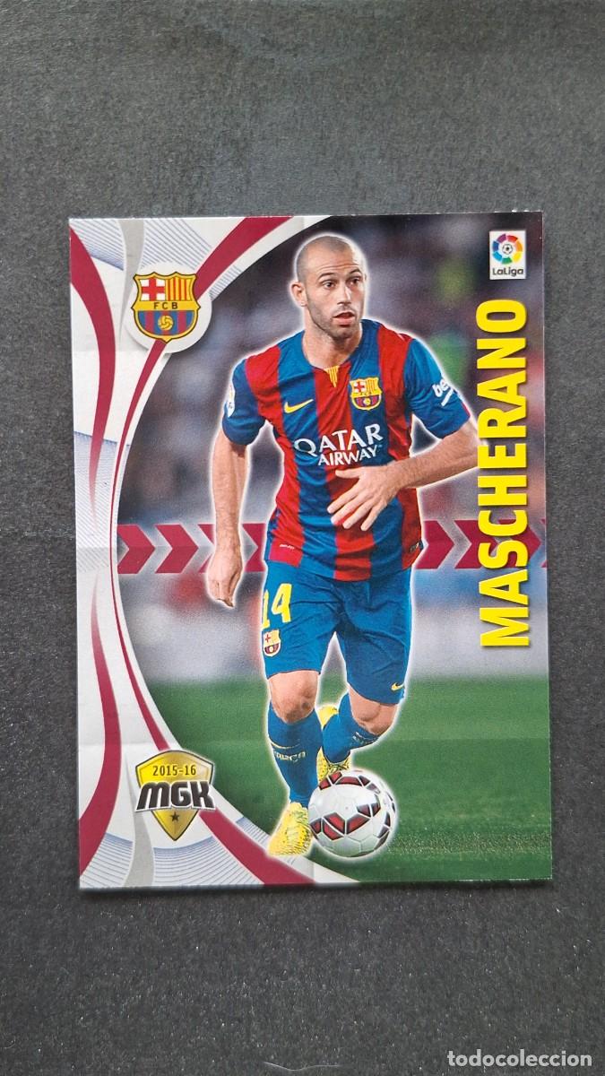 Cromos de f&uacute;tbol: L1 MASCHERANO F. C. BARCELONA 62 PANINI MEGACRACKS 2015 2016 15 16