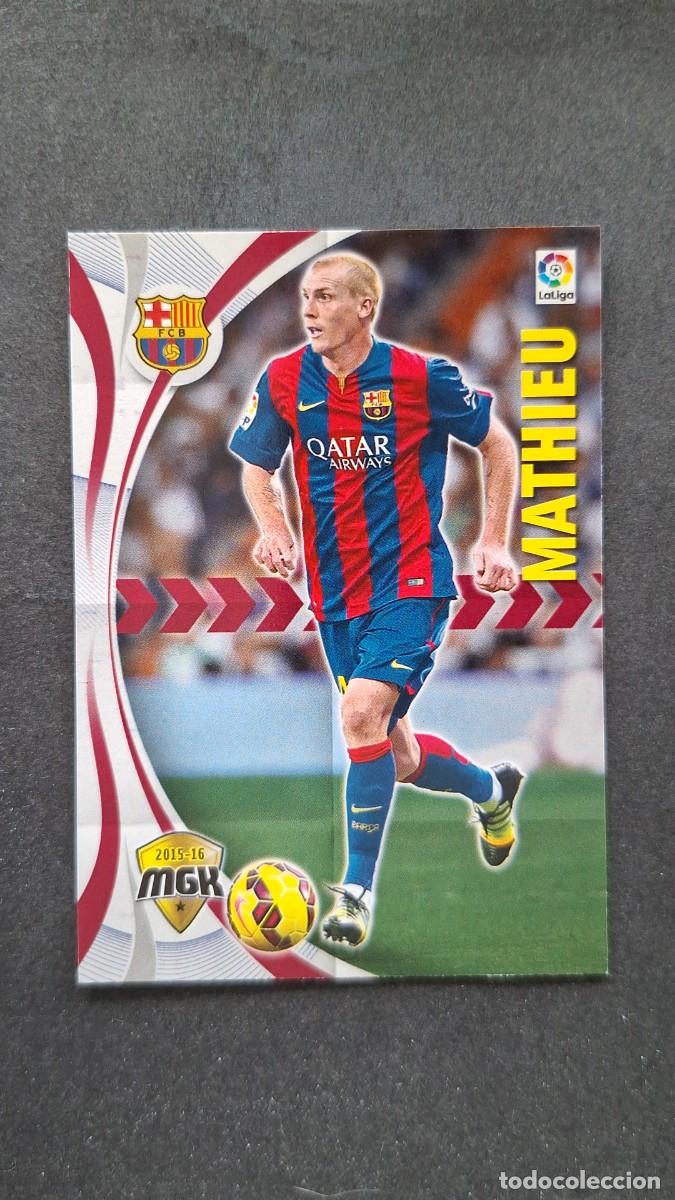 Cromos de f&uacute;tbol: L1 MATHIEU F. C. BARCELONA 65 PANINI MEGACRACKS 2015 2016 15 16