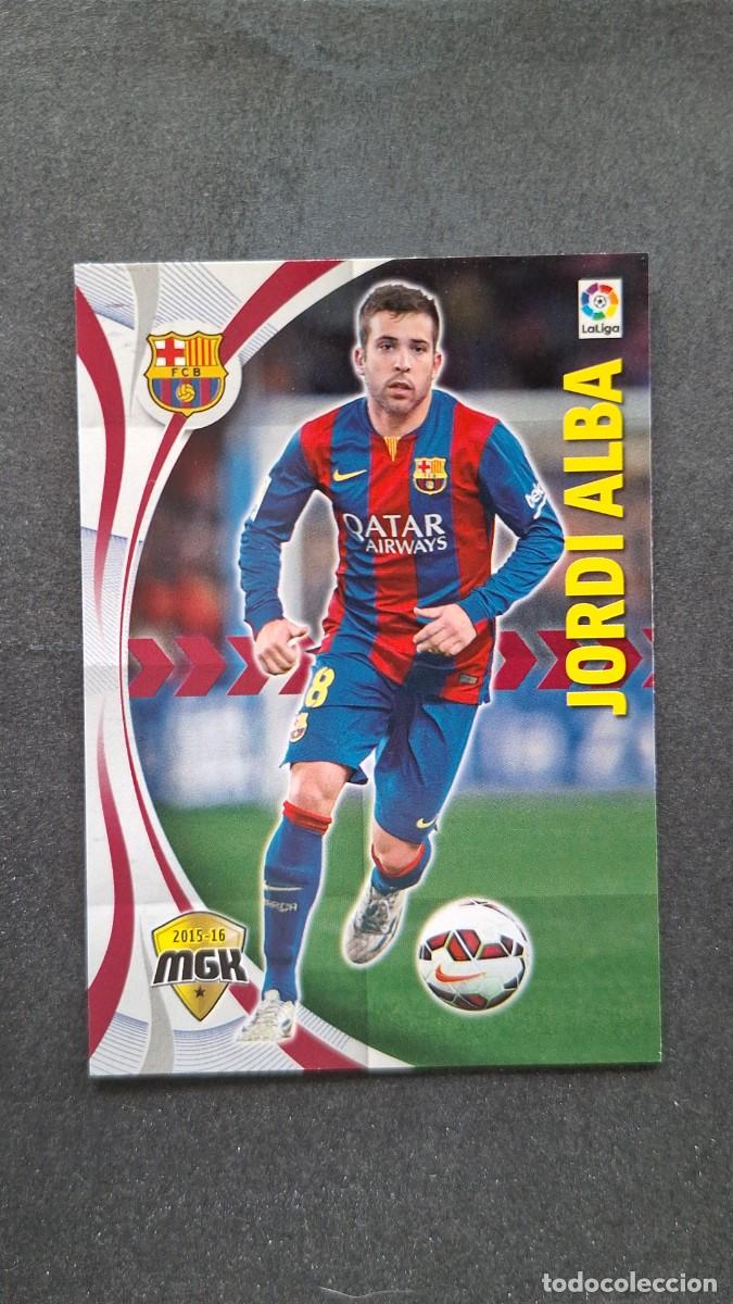 Cromos de f&uacute;tbol: L1 JORDI ALBA F. C. BARCELONA 66 PANINI MEGACRACKS 2015 2016 15 16